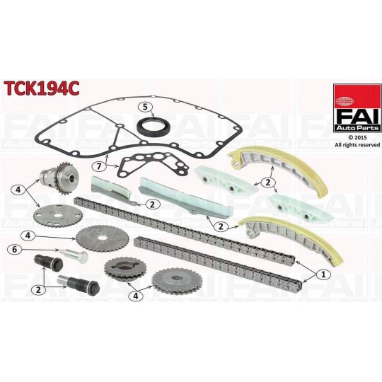 KIT CHAINE F1CE0481 3.0 HPI EURO 3/4 NET HT