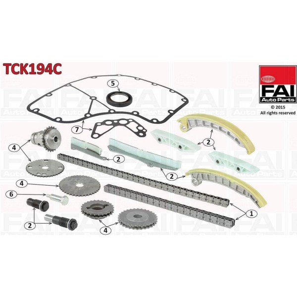 KIT CHAINE F1CE0481 3.0 HPI EURO 3/4 NET HT