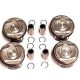 PISTONS EP6 STD 155 HP LOT DE 4 NET HT ø 77 SEGMENT 1.2/1.5/2