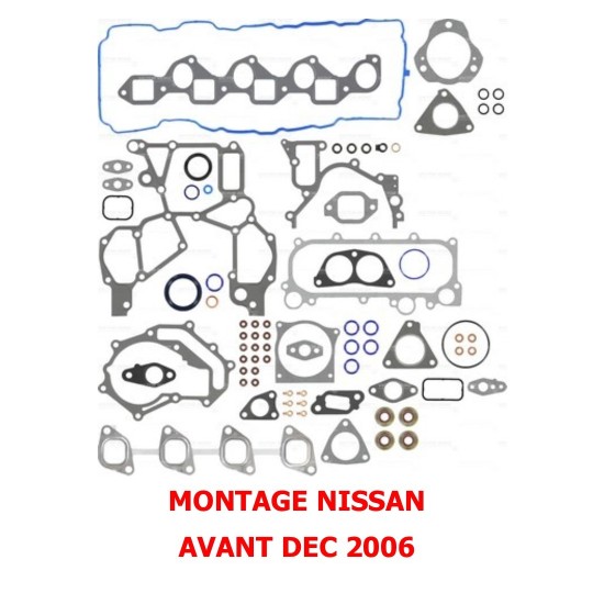 POCHETTE MOTEUR SANS JT CULASSE ZD3 MONTAGE NISSAN NET HT