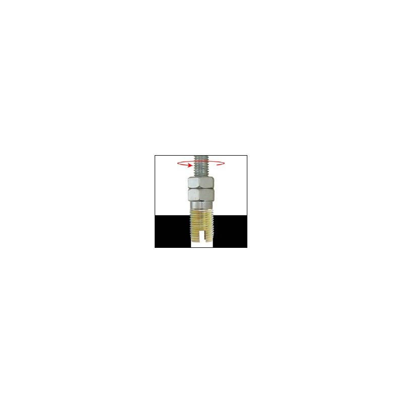 M6 / 9X100  DOUILLE AUTOTARAUDEUSE ACIER ZINGUE