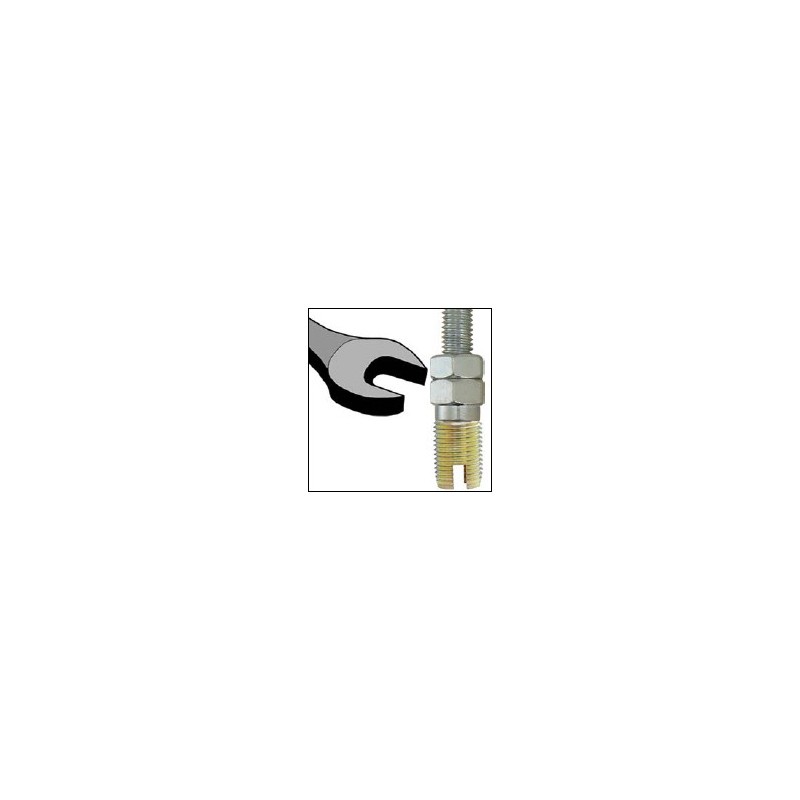 M6 / 9X100  DOUILLE AUTOTARAUDEUSE ACIER ZINGUE