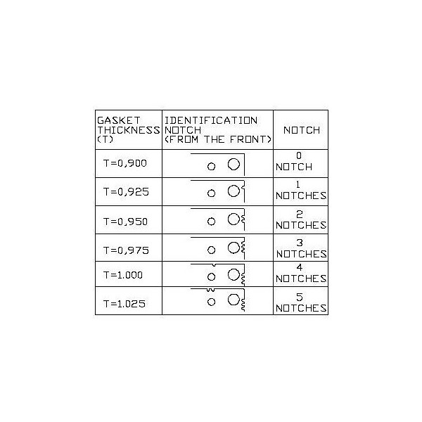 JC NISSAN YD25 DDTI 3 CRANS  EP 0.95 mm FAI NET HT (61-53635-20)