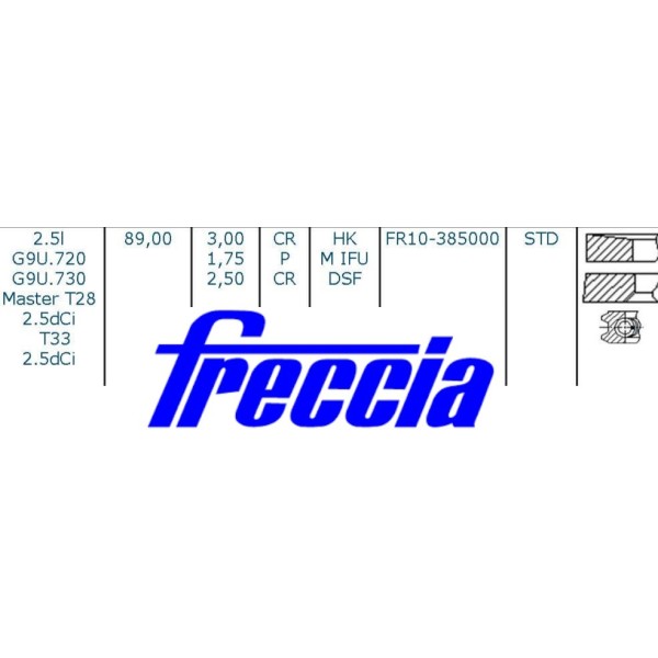 SEGMENTATION G9U UNITAIRE SEGMENT FEU 3 MM FRECCIA NET HT