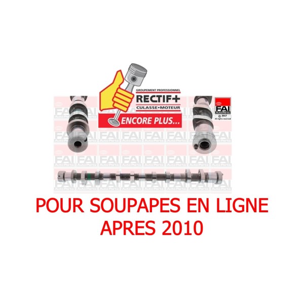 ARBRE A CAMES ACIER YD25 APRES JANVIER 2010 COTE ECHAPPEMENT  647281 CM052288 130204KV0C 130205X00B HV0402 50007704