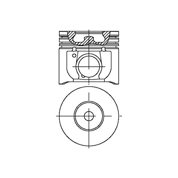 KIT DE 4 PISTONS +0.50 FORD LAND ROVER ø CHAMBRE 40.40 mm NET HT