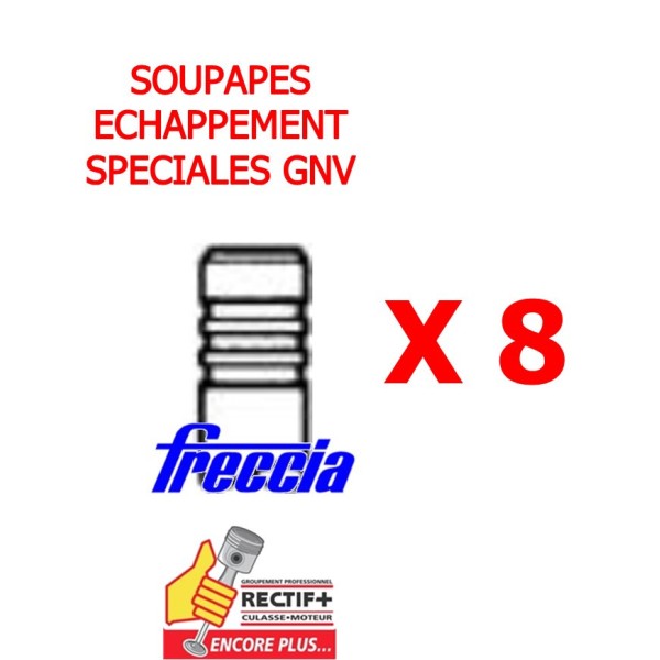 SOUPAPE ECHAPPEMENT FRECCIA IVECO 3.00 GNV GAZ F1CE NET HT LOT DE 8