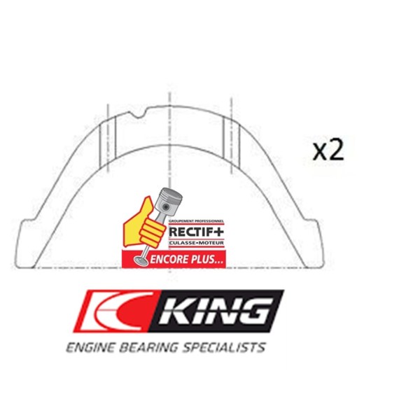 CALES LATERALES F9Q STD ADAPTABLE KING BEARINGS (78859608) NET HT