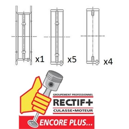 COUSSINETS DE LIGNES 1.3 MJTD FIAT OPEL A JOUES NET HT