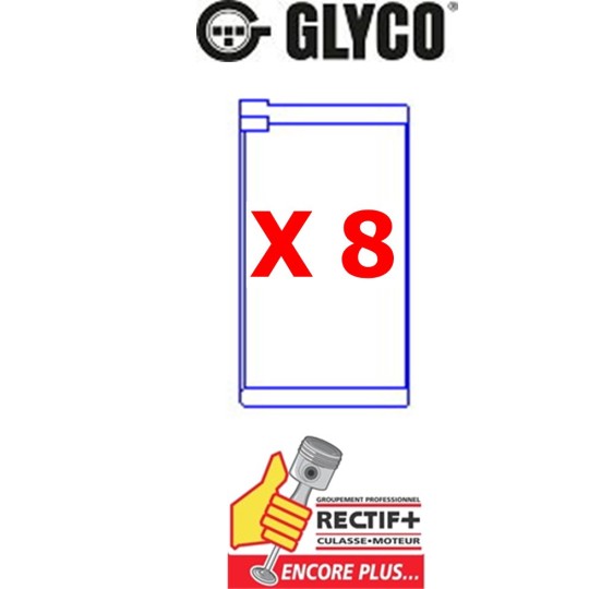 COUSSINETS DE BIELLES TUD5 GLYCO NET HT