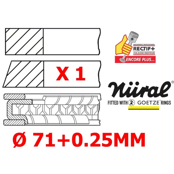 SEGMENTATION GOETZE +0.25 NISSAN MAZDA CR12DE