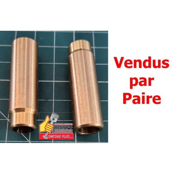 LOT DE 2 GUIDES ECHAPPEMENT DE SOUPAPES 2CV KN1715 VAG92336B VAG92428B 2106 811520 811520