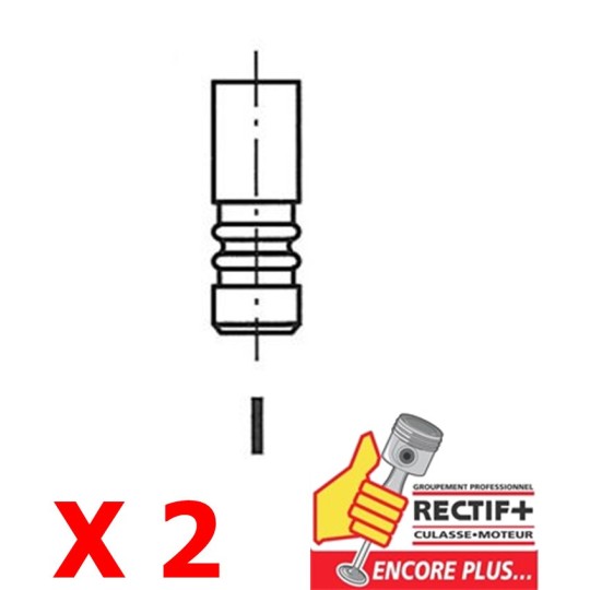 SOUPAPE ADMISSION 2CV6 LOT DE 2 NET HT