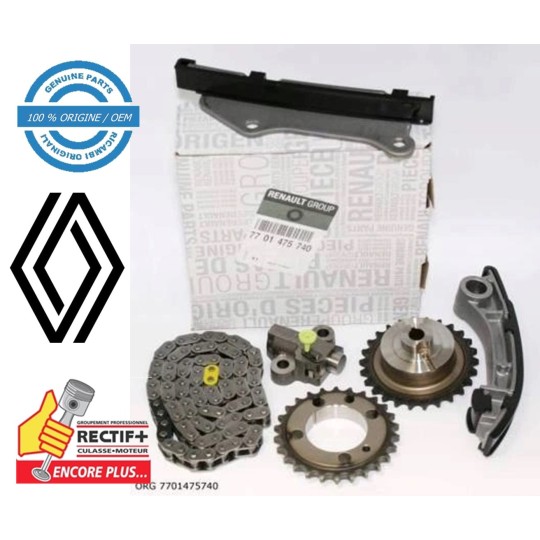 KIT CHAINE ZD3 RENAULT ORIGINE (TCK43) NET HT