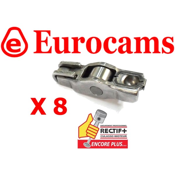 CULBUTEUR AVEC AGRAFE DV6 1.6 HDI DV4 16 VALVES LOT DE 8 EUROCAMS