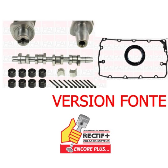 Kit Arbre à Cames +8 Poussoirs + Spy + Coussinets + JT Cache ADAP NET HT 1.9 TDI VAG