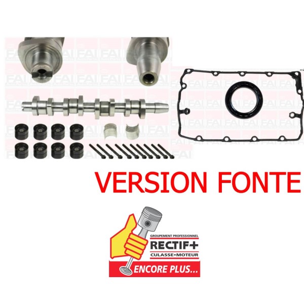 Kit Arbre à Cames +8 Poussoirs + Spy + Coussinets + JT Cache ADAP NET HT 1.9 TDI VAG