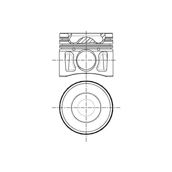 PISTON 0.50 mm FORD 2.2 ø CH 46.9 MM NET HT AVEC CANAL lot de 4