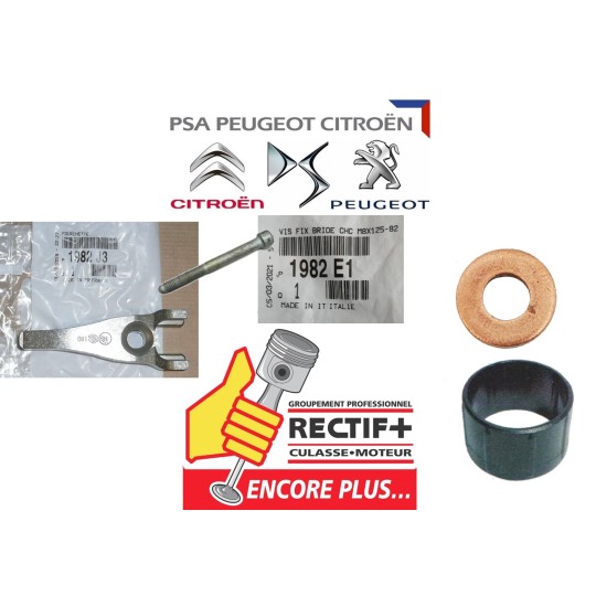 KIT BRIDE ET VIS ORIGINE + JOINT PSA DW10 150 163 HP NET HT 1982J3