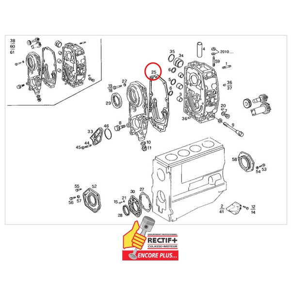 JOINT PAPIER COUVERCLE DE POMPE A HUILE SOFIM 500369188 5040322241 140140 140142 504027985OEM 504027985 500377026 500377026ADA K