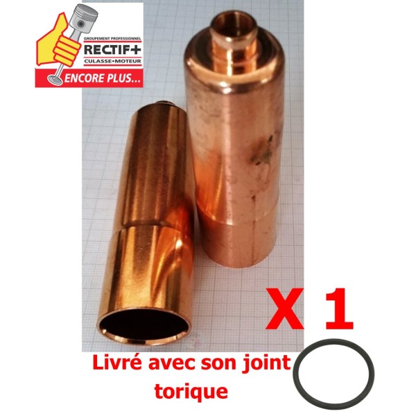 DOUILLE RVI UNITAIRE NET HT DOUILLE INJECTEUR POUR CULASSE UNITAIRE RVI SANS JOINT TORIQUE  5000658957 5000783635