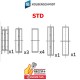 COUSS DE LIGNES STD  XS7Q-6W332-AB, XS7Q-6W331-AB, XS7Q-6A338-AC, XS7Q-6337-AB 843750 843740 1214454 H10185STD MB5675AM 37006600