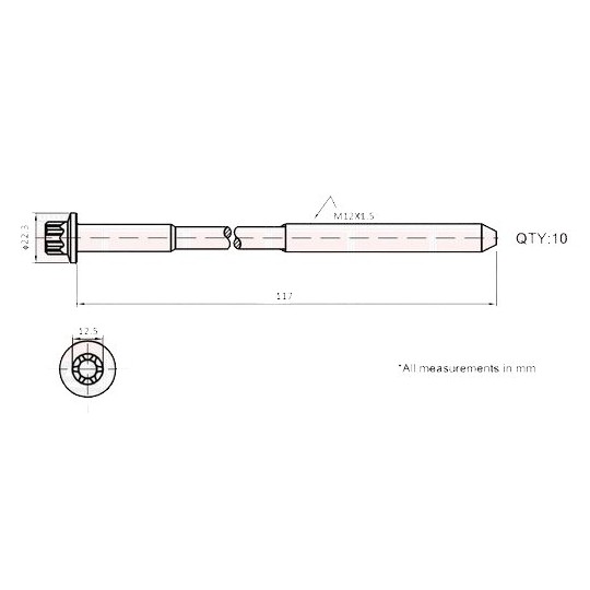 KIT DE VIS DE CULASSE BGA F4R BK4304 B1018 81025700 258180 9550982 143215401 7701471366 