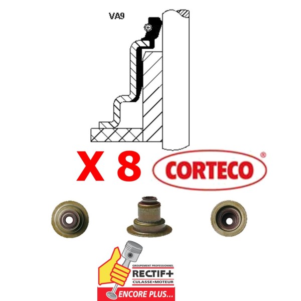 JQS D7F RENAULT LOT DE 8 CORTECO