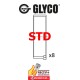 COUSSINETS DE BIELLES XU STD GLYCO  NET HT