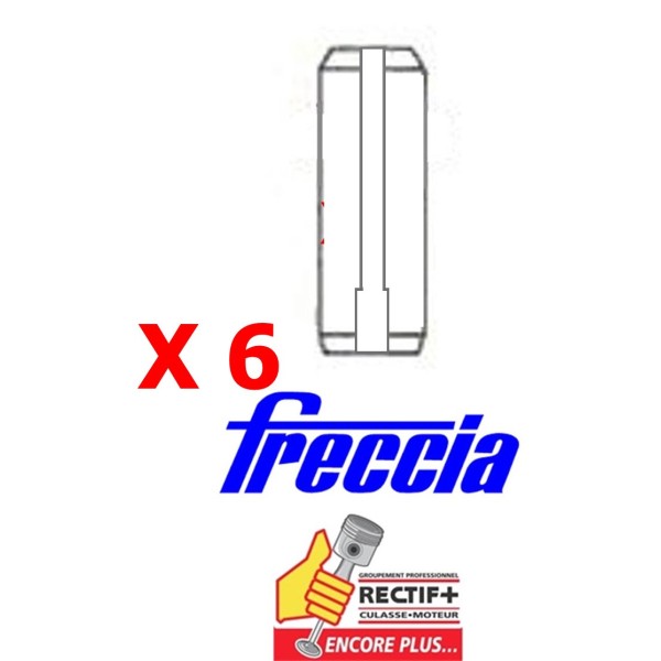 GUIDE SOUPAPE ECHAPPEMENT AVEC LAMAGE FRECCIA IVECO 8040 8060 LOT DE 6G2354 4684422 611055 4676070