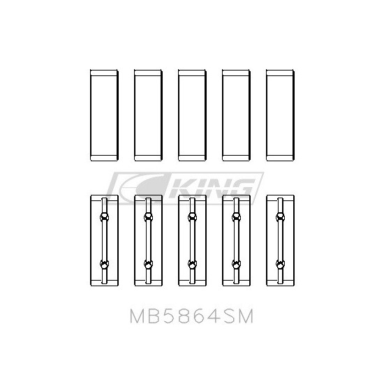 COUSSINETS DE LIGNES STD KING H5F NET HT