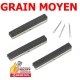 JEU DE 3 PIERRES DE 75 MM  GRAIN MOYEN SEMI FINITION POUR APPAREIL A DEGLACER VS 162  VS1621