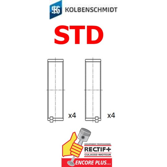 JEU DE COUSSINETS DE BIELLES VERSION SPUTTER KS MERCEDES OM651 77972600 CR1670SP 714724 a6510380011 a6540380110