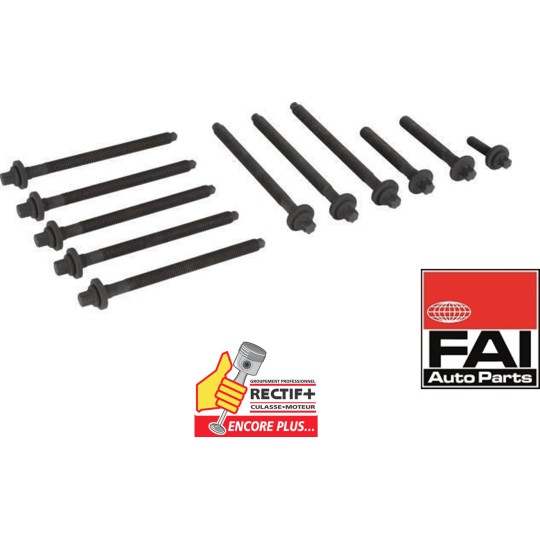 KIT DE VIS DE CULASSE FAI MOTEUR TYPE EB ZMZ  B1635 81059500 BK1405 1608378180 592640 T8497200 3647147 141002601 