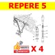KIT DE 4 JOINTS INJECTEUR  PSA DJ5 MONTAGE BOSCH