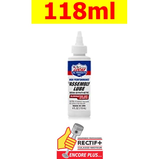 HUILE ASSEMBLAGE MOTEUR LUCAS OIL 118Ml 4 Oz NET HT