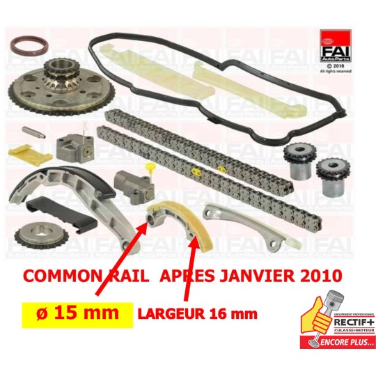 KIT CHAINE YD25 COMMON RAIL A PARTIR DE 01/2010 NET HT FAI