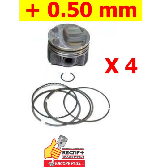 LOT DE 4 PISTON 0.50 ø72.70   H5F 3130092050 021PI00127002 PM012750 