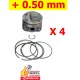 LOT DE 4 PISTON 0.50 ø72.70   H5F 3130092050 021PI00127002 PM012750 