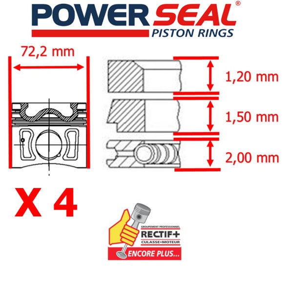 SEGMENTATION MOTEUR POWERSEAL  RENAULT  1.2 TCE