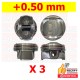 LOT DE 3 PISTONS ADAPT +0.50 MM PSA NET HT EB2 THP120