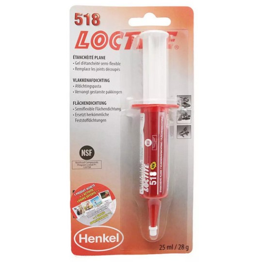 LOCTITE 518 BLISTER SERINGUE 25ML NET HT