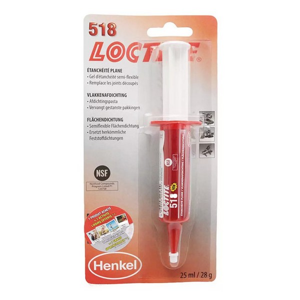 LOCTITE 518 BLISTER SERINGUE 25ML NET HT