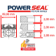 SEGMENTATION POWERSEAL  FORD 2.4 ø 89.90mm NET HT LOT DE 4