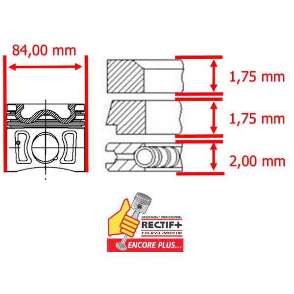 SEGMENTATION BMW N47 JEU MOTEUR POWERSEAL NET HT