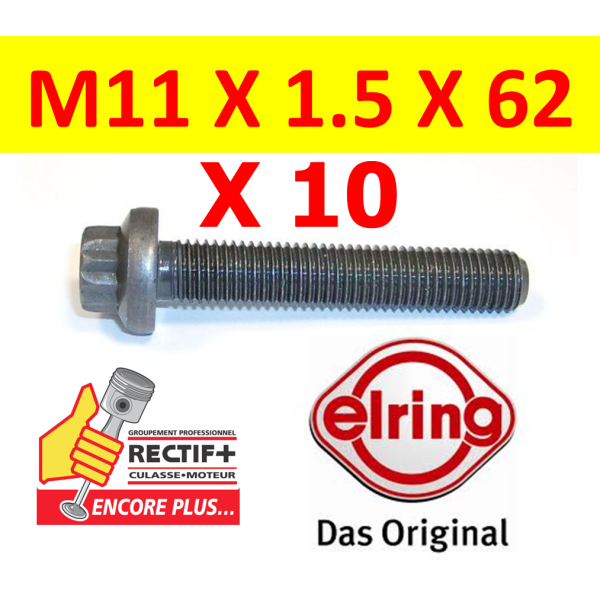 LOT DE 10 VIS DE PALIER ELRING MERCEDES NET HT