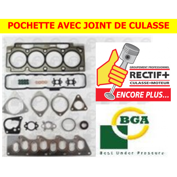 POCHETTE RODAGE AVEC JT CULASSE  F9Q SECOND MODELE (02-34409-02) BGA NET HT