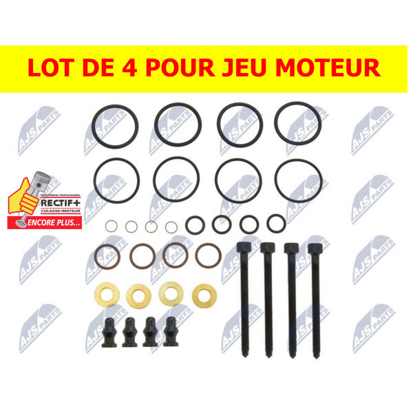 Kit 4 Joints Pour Injecteurs Diesel 1.9/2.0 TDI PD - Compatible ARL, ASZ, BEW, BJB, BKD, BMN, AZV