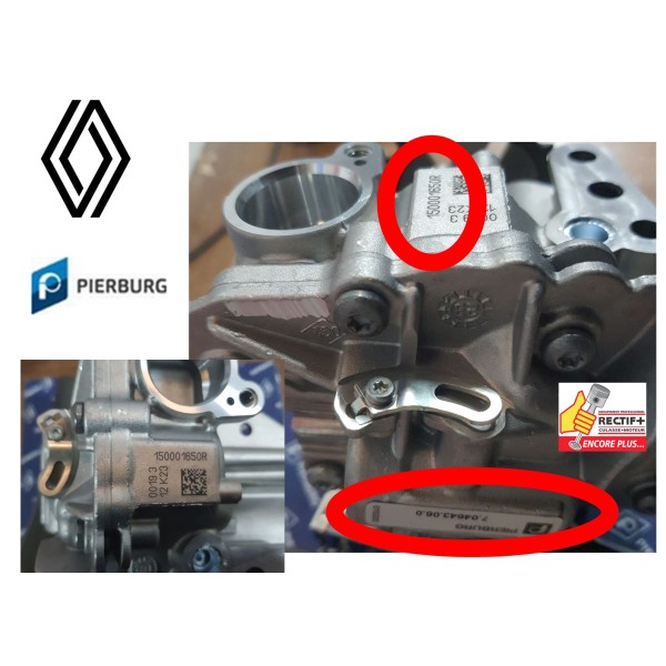 POMPE A HUILE RENAULT R9M  PIERBURG NET HT MONTE ORIGINE