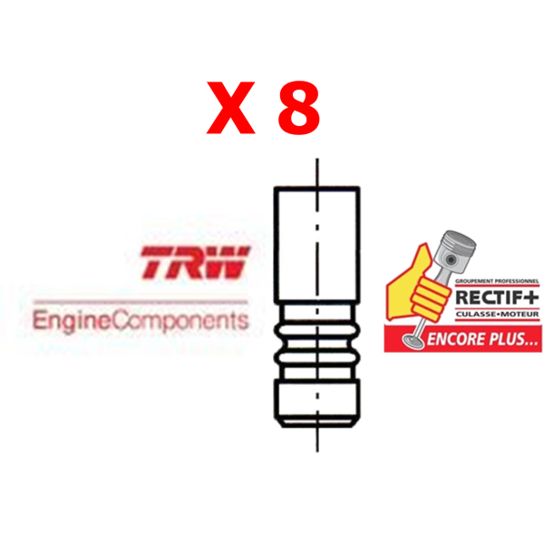 DW12 16V LONG 105 Soupape Admission TRW LOT DE 8 NET HT